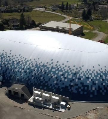The only airdome - fabric covered velodrome in France.