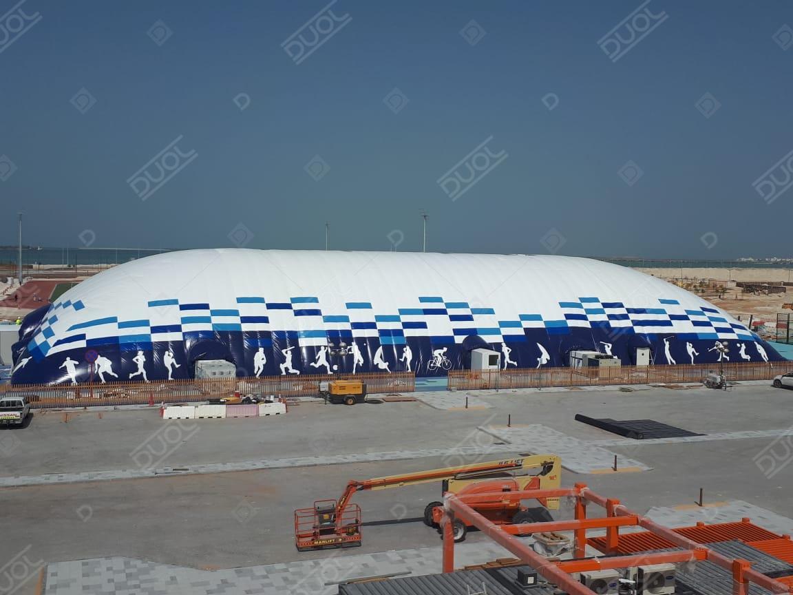 DUOL Company started the installation of two new very big air domes in the Gulf and in Australia. 