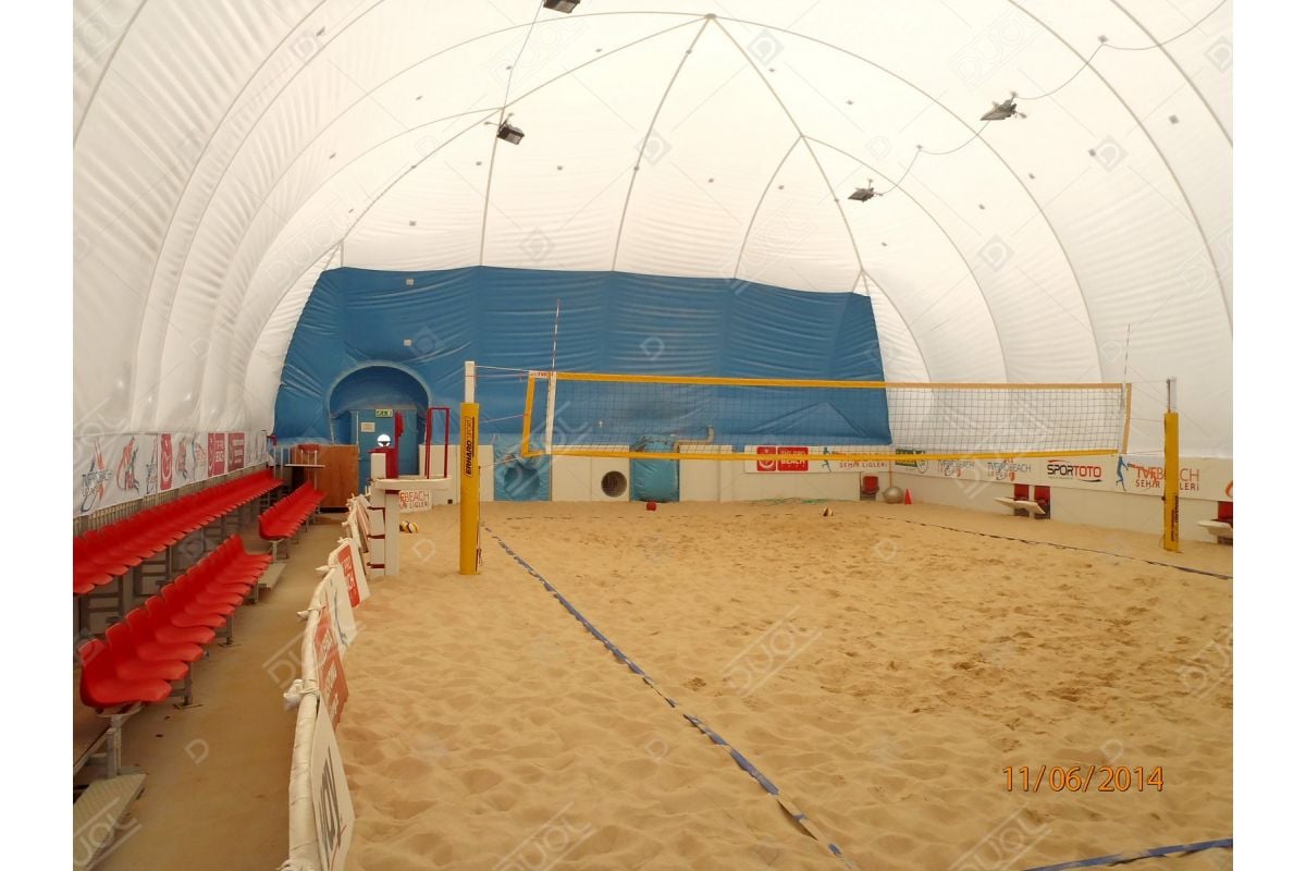 Beach volleyball air domes DUOL Air supported structure