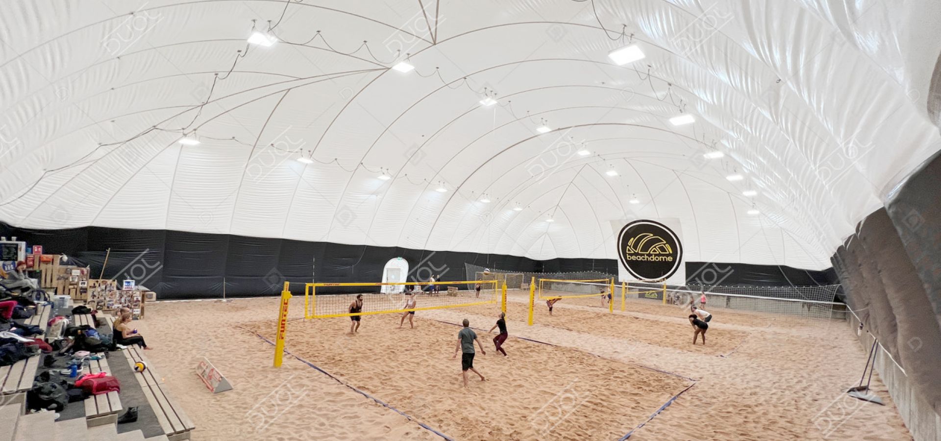 Beach volleyball air domes DUOL